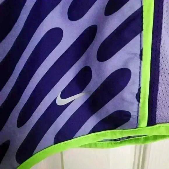 Nike Dri Fit Women's Athletic Running Workout Exercise Shorts Purple - Picture 7 of 9